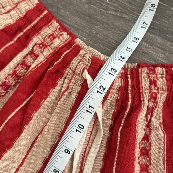 Graziano and Gutierrez Red And Tan Shorts Cotton RARE Small/Medium/Large Woven - Picture 10 of 12